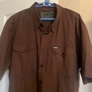 Dixxon Workforce XXL Men's Brown Short-Sleeve Work Shirt